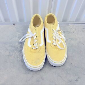 Vans Pastel Yellow Old Skool- Size 9.5